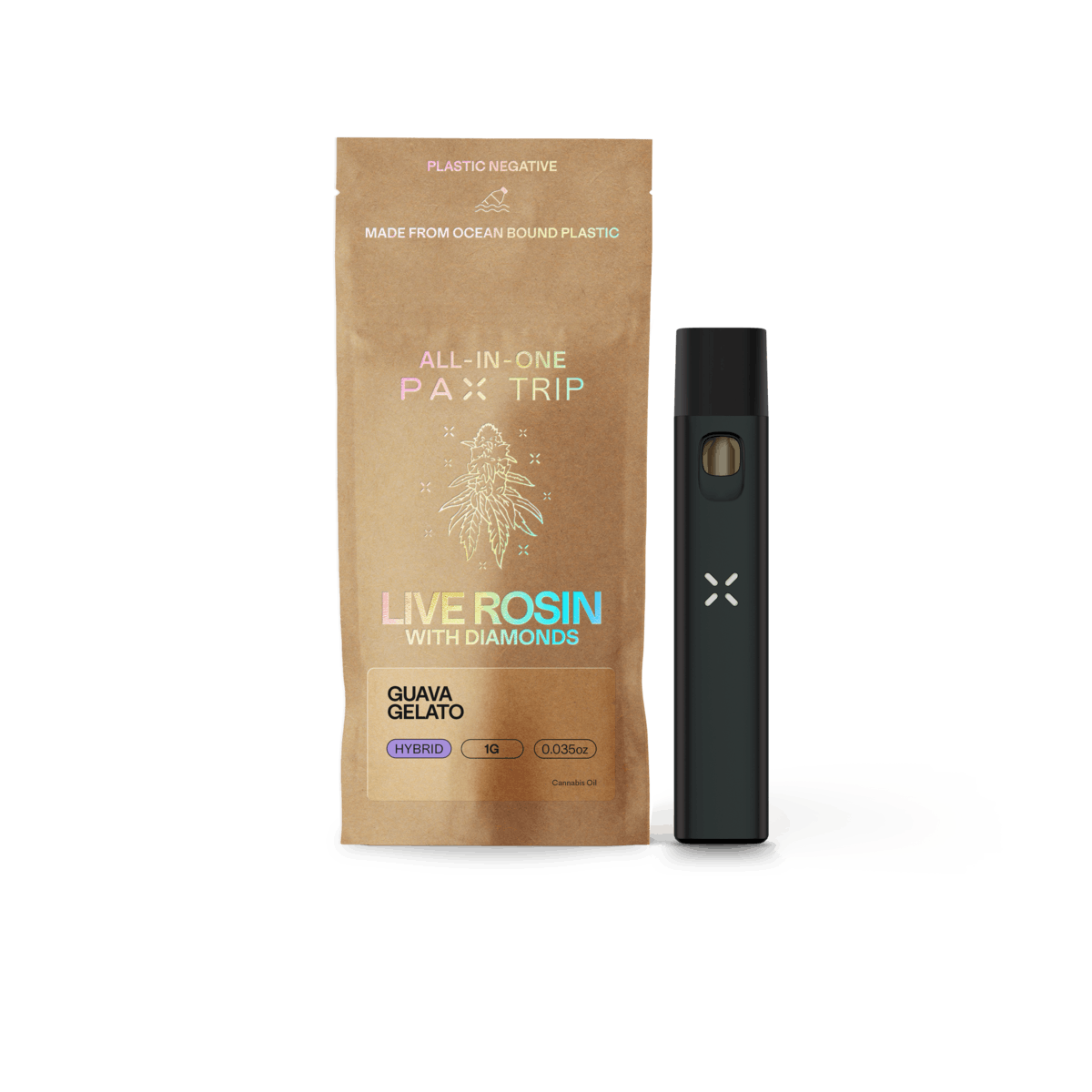 PAX Live Rosin with Diamonds Guava Gelato