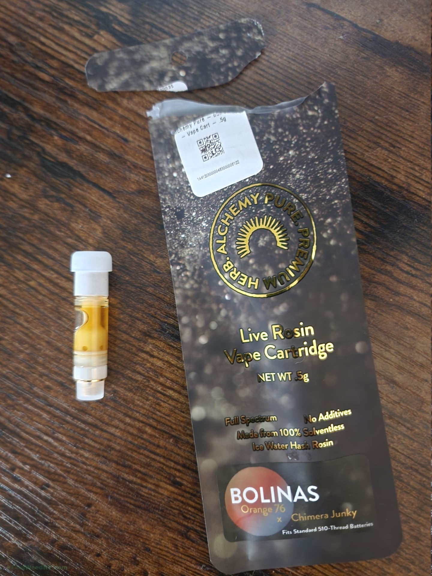Bolinas Rosin 510 Vape by Alchemy Pure