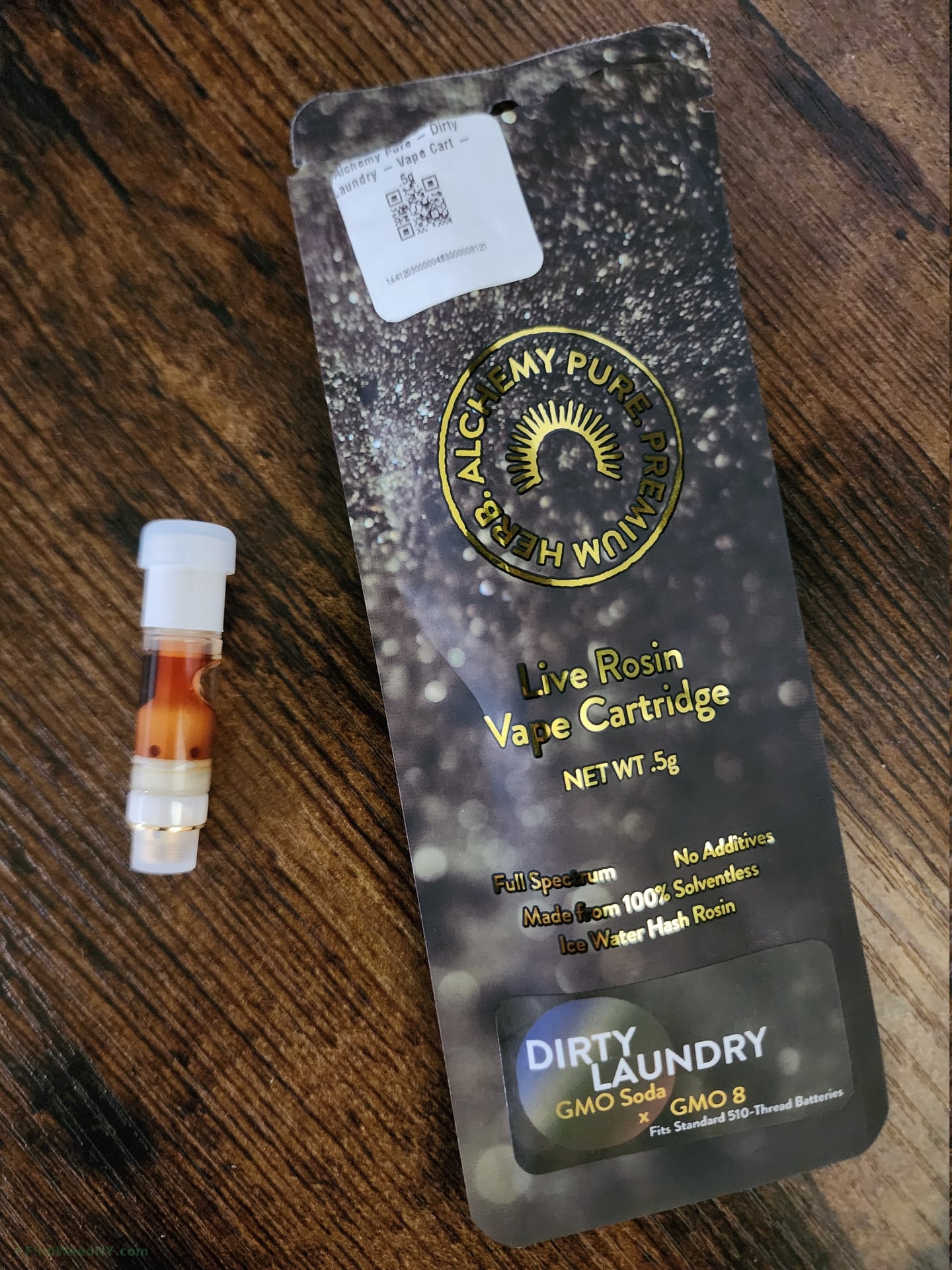 Dirty Laundry Rosin 510 Vape by Alchemy Pure