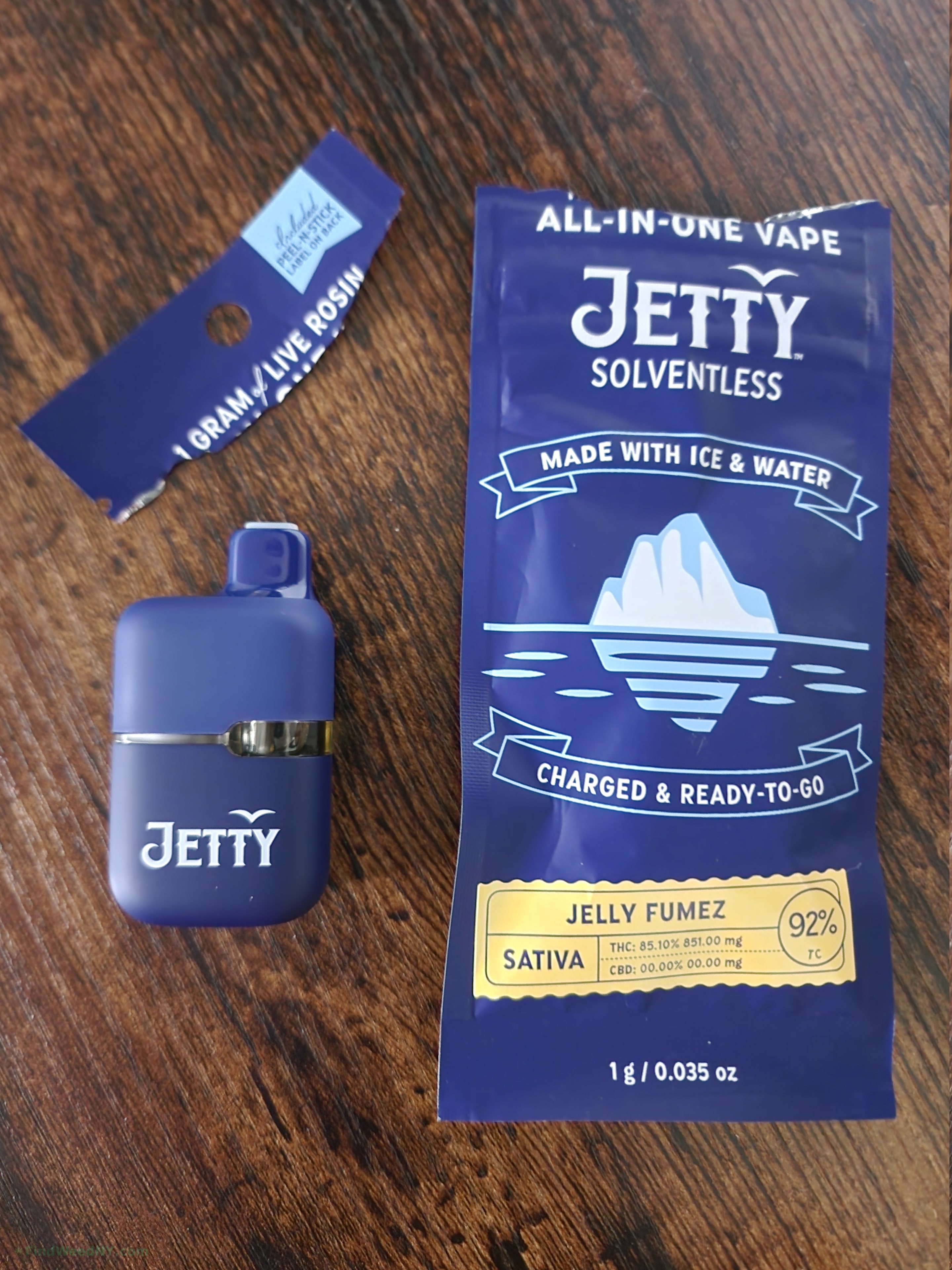 Jelly Fumez Solventless All-in-One by Jetty Extracts — vape | NY cannabis review