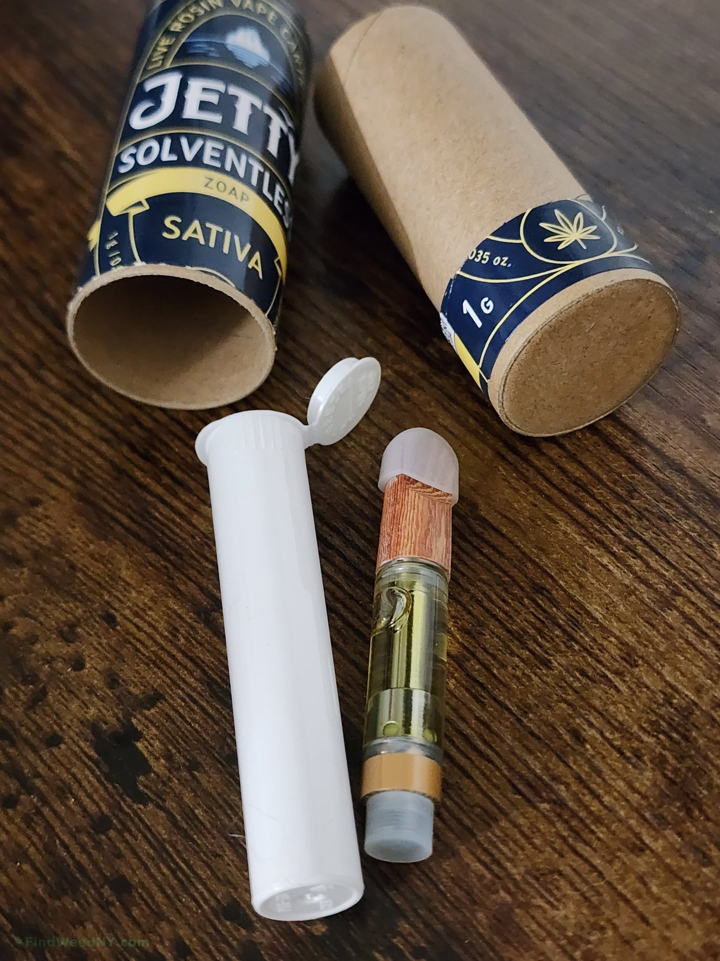Zoap Solventless Rosin 510 Cartridge by Jetty Extracts