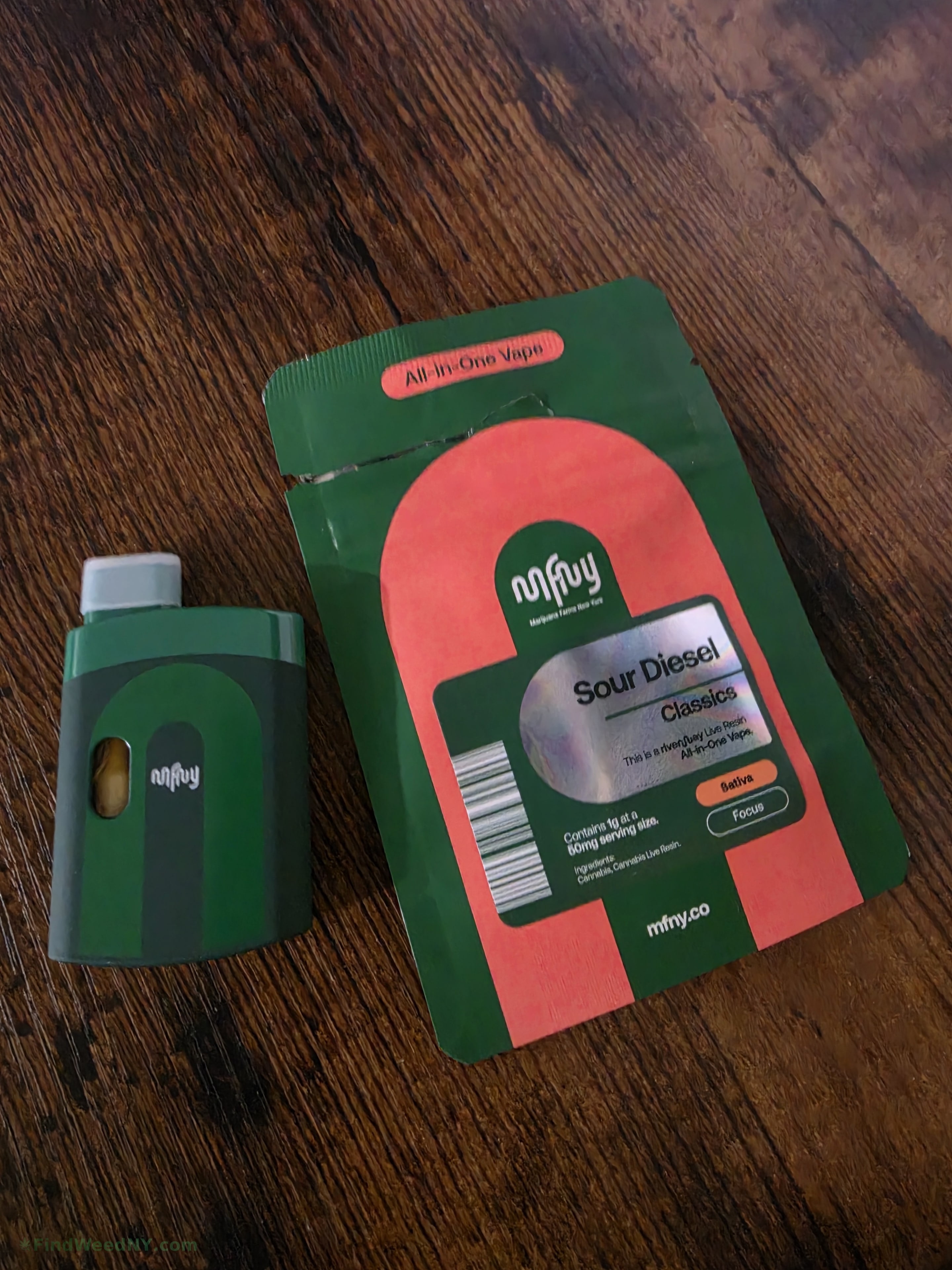 Sour Diesel AIO Vape by MFNY — vape | NY cannabis review