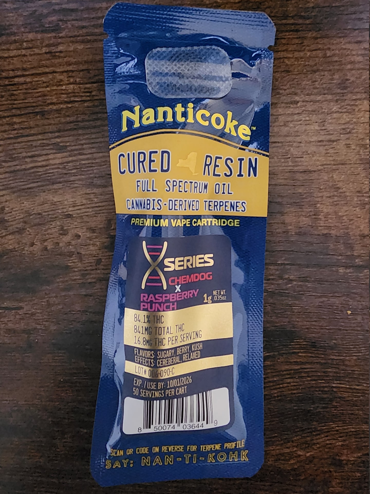 Nanticoke X Series: Chemdog x Raspberry Punch Cured Resin - FindWeedNY